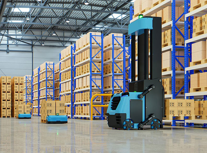 5G Standalone for factories: Connected forklifts AGV