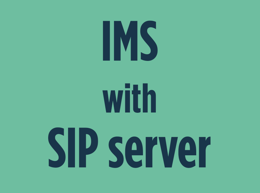 IMS with SIP server